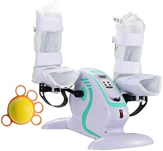 Apkaf Fitness Motorized Exercise Bike with Leg Protector, Electric Pedal Exerciser for the Elderly and Seniors, Electronic Physical Therapy Rehab Bike Trainer with Bonus Grip Strength Ball