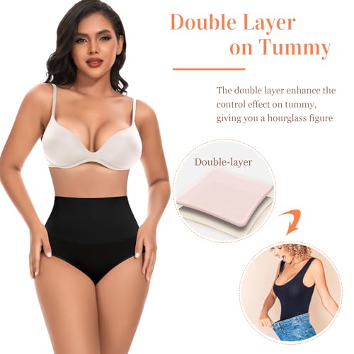 Image of Werena Tummy Control Shapewear for Women High Waisted Body Shaper Panties Slimming Girdle Shaping Briefs