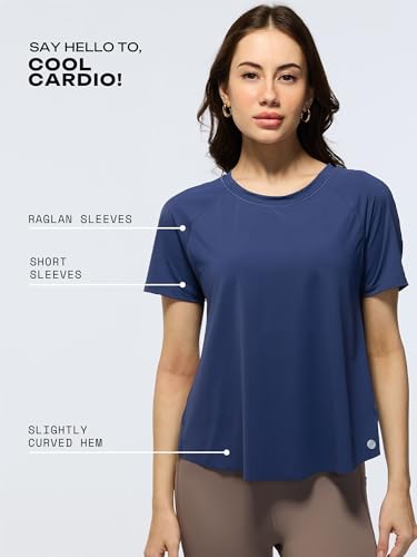 Image of CAVA Overlap Tee for Women | Split Back Mesh Design, Moisture-Wicking, 4-Way Stretch, Anti-Odour, Quick Dry | Activewear T-Shirt