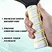 AMA SPORT Pickleball Paddle Grip Tape 2 Pack Pickleball Overgrip Replacement Grip Wrap for Pickleball Rackets Anti-Slip Grip Ridge Easy Installation and Long-Lasting Performance (White)