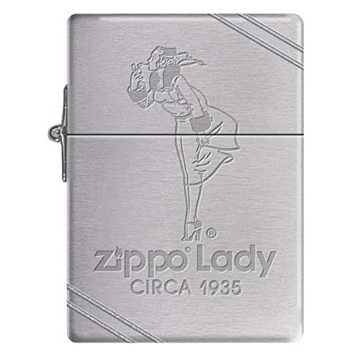 Zippo Custom Lighter - 1935 Vintage Zippo Lady Ad Replica Logo