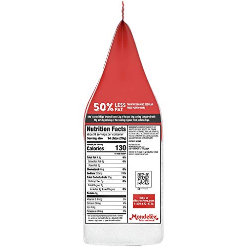 RITZ Toasted Chips Original, 8.1 oz (Pack of 2)