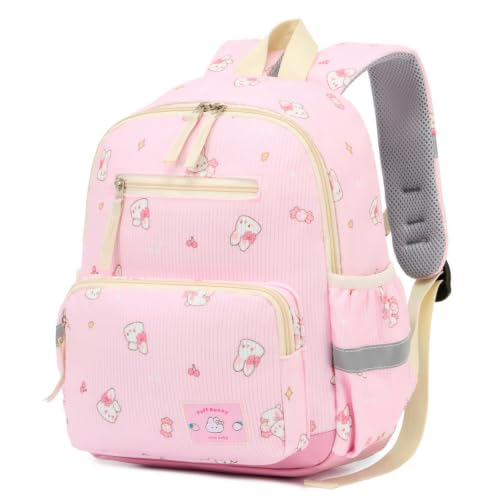 PROTAURI Sac à Dos Enfant Maternelle Fille avec Bretelles de Poitrine, Cartable Maternelle Fille Réfléchissant avec Fond Nettoyable, Sac Enfant Maternelle...