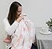 Amazing Baby Muslin Sleeping Sack, Watercolor Roses, Pink, Large, Wearable Blanket with 2-way Zipper (12-18 Months, fits up to 35 inches)