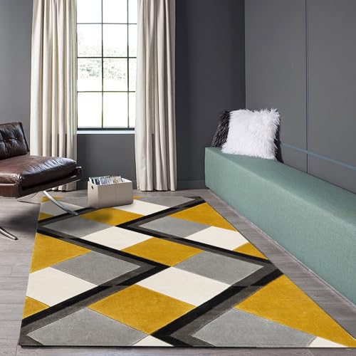 Image of Soft Pure Woolen Modern Collection Tufted Carpet for Living Room,Bedroom'Kitchen and Hall (5 X 8) Feet