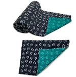 SoulPet Charcoal with Grey Paw Traditional Vet Bedding Whelping Fleece Dog Puppy Pro Bed Cut As Mats or Rolls Size: 51cm x 75cm