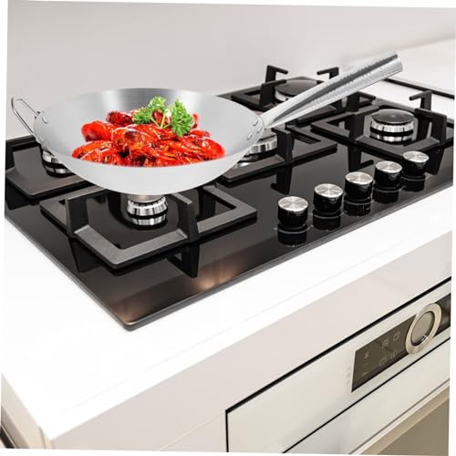 Wok antiadherente de acero inoxidable para cocina miniatura 6