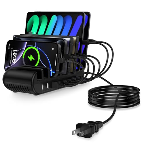 Amazon.co.jp: ANNIBER USB充電ステーション 8ポート 卓上充電スタンド