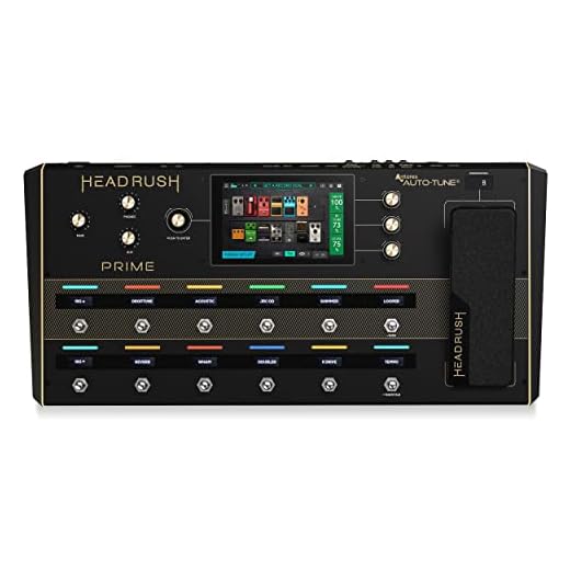 HeadRush Prime - Pedal Multiefectos Guitarra y Voz, Procesador de Modelado con Amp Cloner, Antares Auto-Tune, WiFi, Pantalla Táctil, Looper y Bluetooth