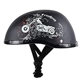 Leicht zu tragen: Der Half-Helm im deutschen Stil für Erwachsene hat eine geringe Stellfläche und ein unglaublich geringes Gewicht von etwa 415 g (0,91 lb). Durch die kleine Bauform lässt sich der Helm problemlos in einen Rucksack stecken.