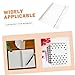 Artibetter 20holes Binder Notebook Cover Pp Material Soft and Dirt-Resistant Shell for School and Office Use Multi-use Reusable Design for Organizing Documents
