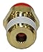 SMC KQ2H07-35AS Brass Push-to-Connect Tube Fitting with Sealant, Adapter, 1/4