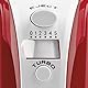 Girmi SB02 Elektrischer Handmixer, 170 W, Edelstahl-Rührbesen für Sahne und Eiweiß, Turbo-Funktion, Edelstahl-Knethaken für süße und salzige Teige, 5 Geschwindigkeiten, Rot.