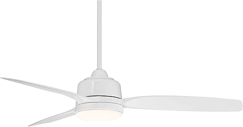 Miniatura 6 de Casa Vieja Tres Aurora - Ventilador de techo moderno de 3 aspas para interiores y exteriores con luz regulable, control remoto LED, difusor grabado