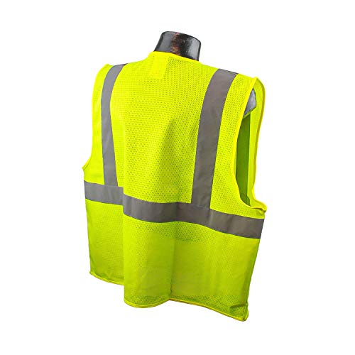 Radians SV2OS4X Class 2 Solid Safety Vest, Orange, 4 Extra Large