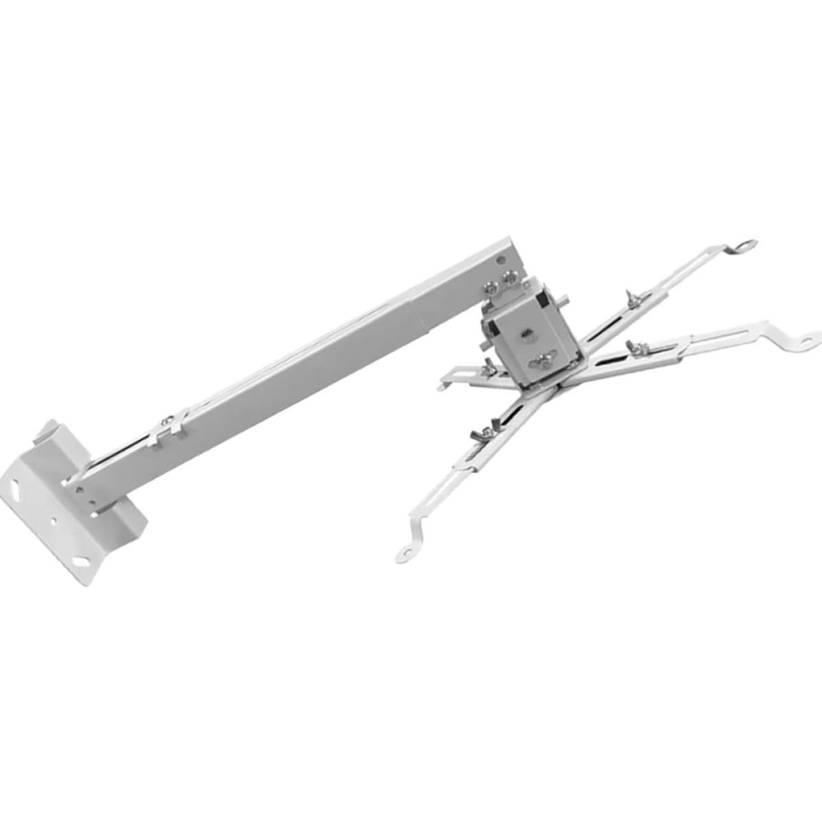 Supporto per Proiettore Regolabile 40-65cm in Acciaio al Carbonio Bianco