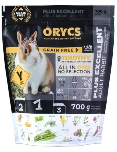 Orycs Alimento Plus Excelent Grain Free para Conejos 700gr