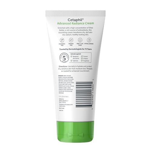 Cetaphil Advanced Radiance Cream with Shea Butter, 6 oz, 48 Hour Hydration - image 8