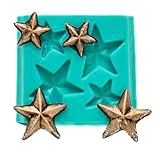 Please look at the second picture for a visual of the size. Mold can be used for Chocolate, Fondant, Gum Paste, Candy and more. Craft Mold for Resin, Clay, Polymer Clay, Epoxy,and just about any castable or moldable material. Mold Only Star samples a...