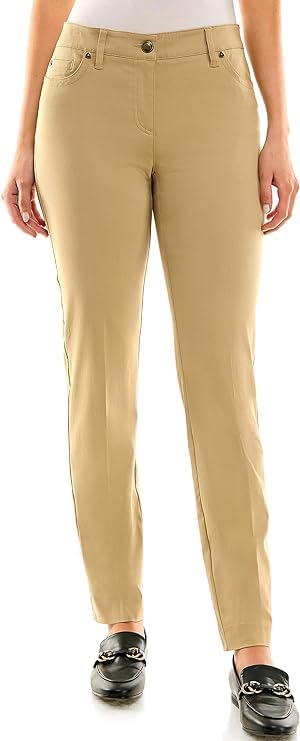 Image of Zac & Rachel Women's Millennium Fabric Pant - Perfectly Designed Woven Stretch Combination That Makes for The Most Flattering
