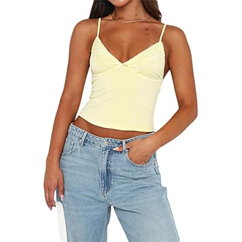 FOMOYUU Women’s Sleeveless Strappy Croped Tank Tops Sexy Skinny Sweetheart Neck Going Out Cami Shirt Y2K Backless Bustier Cover