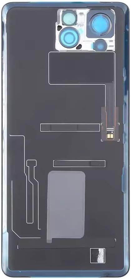 for Asus ROG Phone 8 Pro Back Glass Battery Door Cover Replacement, Rear Housing Case with Camera Lens, for ROG 8 Pro AI2401 Rear Glass Panel Back Cover Repair Parts