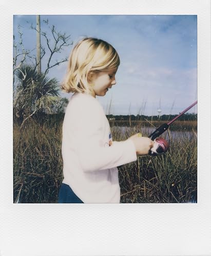 Image of Polaroid Now 3rd Generation I-Type Instant Camera + Film Bundle - Now Arctic Blue Camera + 16 Color Photos (6644)