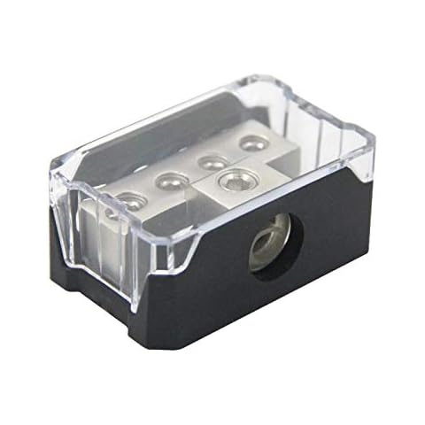 ZOOKOTO 1/0 Gauge in to 4 Gauge Out Power Distribution Block Platinum Series(4 Way) Cover