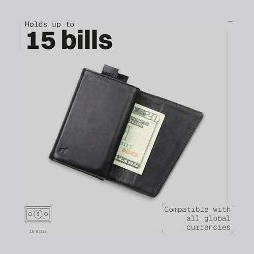 Image of The Frenchie Co. - Speed Wallet - Ultra Slim Front Pocket RFID Wallet - Quick-Access Pull Tab for Fast Card Retrieval - RFID Protection and Full-Grain Italian Leather