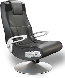 X Rocker SE 2.1 Black Leather Video Gaming Chair for Adult, Teen,