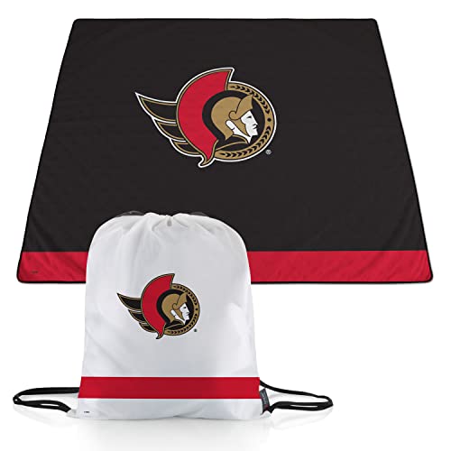 PICNIC TIME NHL Ottawa Senators Picnic Blanket, Lightweight Beach Blanket, Machine Washable, Outdoor Blanket