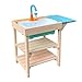 Produktbild Matschküche für Kinder aus Holz mit Spülbecken, Spielküche für Garten, Terrasse und Balkon