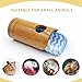BingegePet Rat Cage Accessories, Bamboo Tube Hide with Soft Towel Mat, Natural Hideout for Small Animals, Hamster Accessories for Cages, Hide for Hamster, Rat, Gerbil and Other Small Animals
