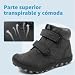 Imagen de Mishansha Niño Niña Zapatillas Senderismo Antideslizante Niño Negro 24