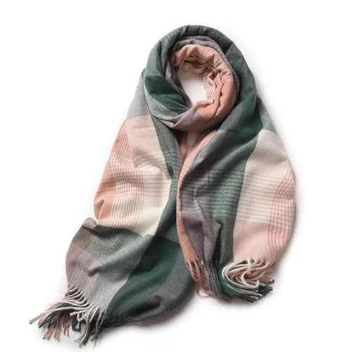 Bufanda de invierno elegante para mujer y hombre chal suave premium 6