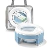 Portable Potty Training Seat for Toddler Kids – Foldable Training Toilet for Travel with Travel Bag and Storage Bag…