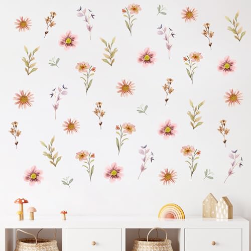 Vinilos decorativos florales Boho Mfault 35 x 12 pulgadas miniatura 4