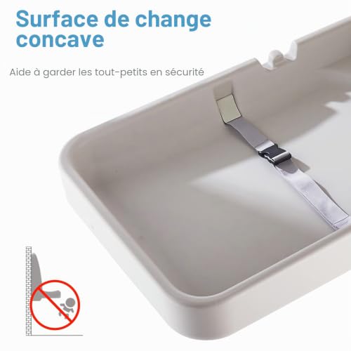 Table à langer murale pour toilettes commerciales et ERP - 5