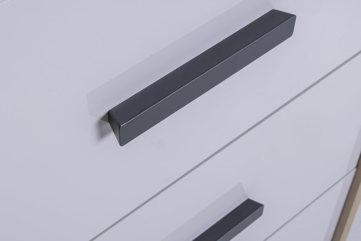 Composad | Cassettiera della Linea MIPIACE con 3 Cassetti per Cameretta, Mobile Contenitore per Bambini e Ragazzi, (LxAxP):89,3x112,1x40,5 cm, Rovere Mielato e Grigio Cashmere Laccato, Made In Italy