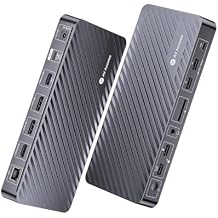 AV Access Docking Station 3 Monitors, 8K@30Hz Single Display, Triple 4K Display 2DP/1HDMI, USB C Dock with 100W Laptop Charging, 10Gbps USB C/A, Ethernet, Audio, SD, for MacBook/Chrome/Dell/HP