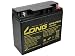 Produktbild LONG Blei-Säure Akku 12V 18Ah F3 HighRate (WP18-12SHR) PBLO-12V018-F3AH Schwarz