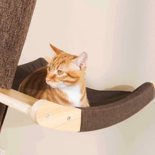 Árbol rascador para gatos moderno 78.7 pulgadas alto miniatura 3