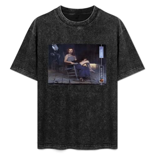 Photo de Men's Man Male Washed Vintage T Shirt Tori Amos Pele Vinyl CD Cover Unisex Antique Wash T-Shirts Black XXL