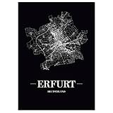 JUNIWORDS Stadtposter - Wähle Deine Stadt - Erfurt - 21 x 