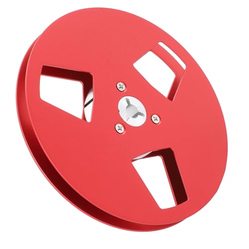 Empty Tape Reel, Reel To Reel Recorder Reel Nab Universal Open for 1/4 Inch Tape (Red) - Thumbnail 3