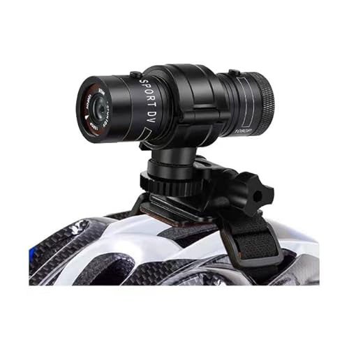 Wzquisite Câmera de capacete de motocicleta com suporte de alça - Mini câmera de ação de vídeo espor