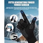 Aegend Lightweight Winter Gloves for Men Women, Warm Running Gloves Touchscreen Thermal Glove Liners for Cold Weather Driving, Cycling & Hiking, Non-Slip, Elastic Cuff, Stretchy, Durable - Image 2