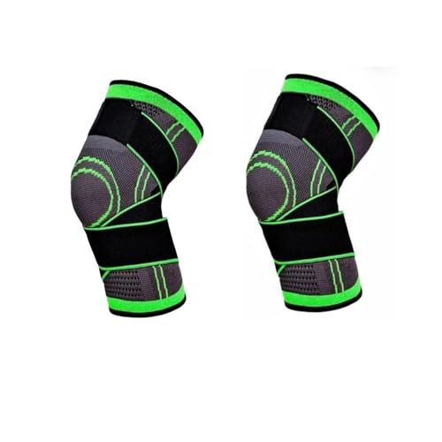 Mangas de Compressão Ajustáveis e Antiderrapantes para Joelho Kit