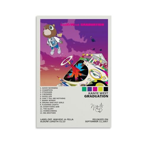 Kratoz West poster Graduation Album Cover Poster Gift For Friend Bed Room Living Room Decor Modern Aesthetic Unframe 12x18inch(30x45cm)