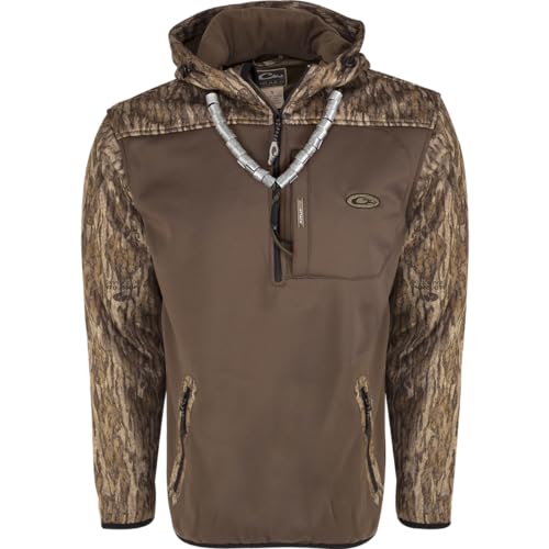 Drake Waterfowl MST Endurance Soft Shell Hoodie Mossy Oak Bottomland Xlarge